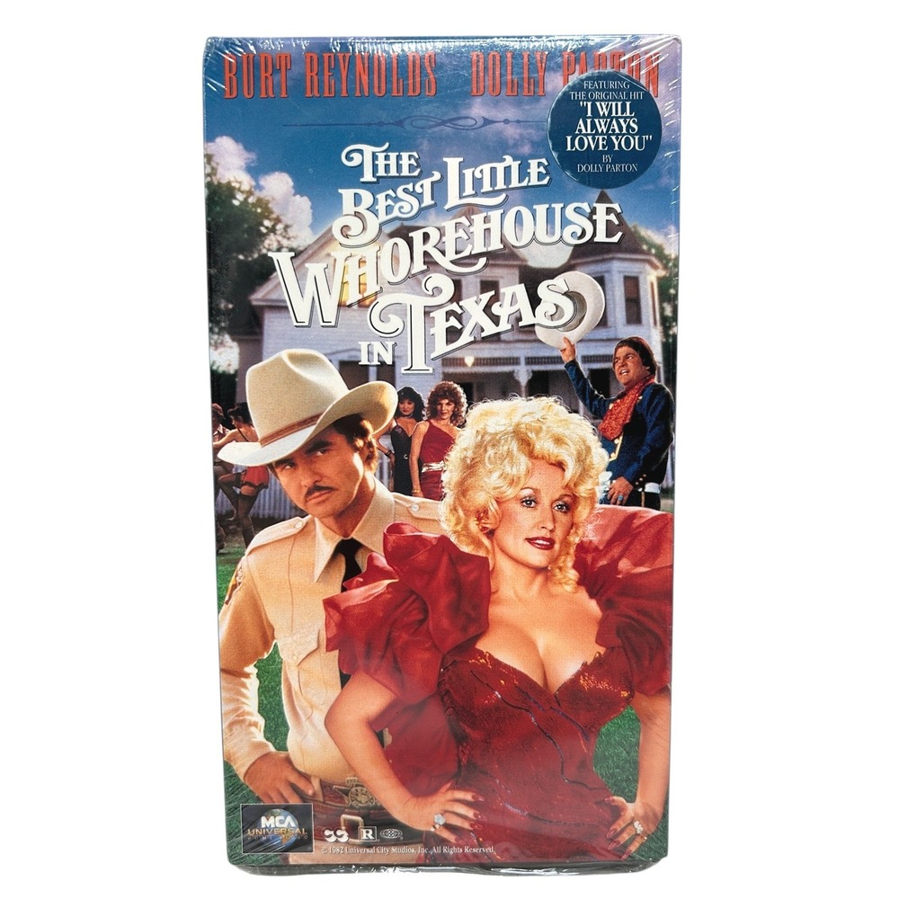 The Best Little Whorehouse in Texas VHS Burt Reynolds Dolly Parton New Sealed